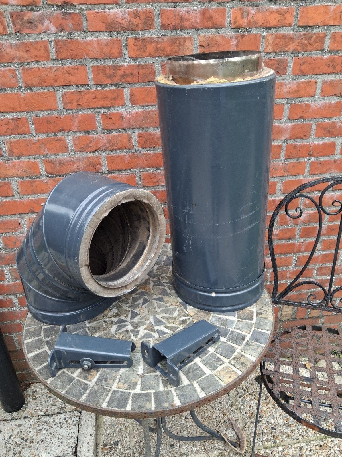 Dubbelwandige stoofbuis antraciet, Enlèvement