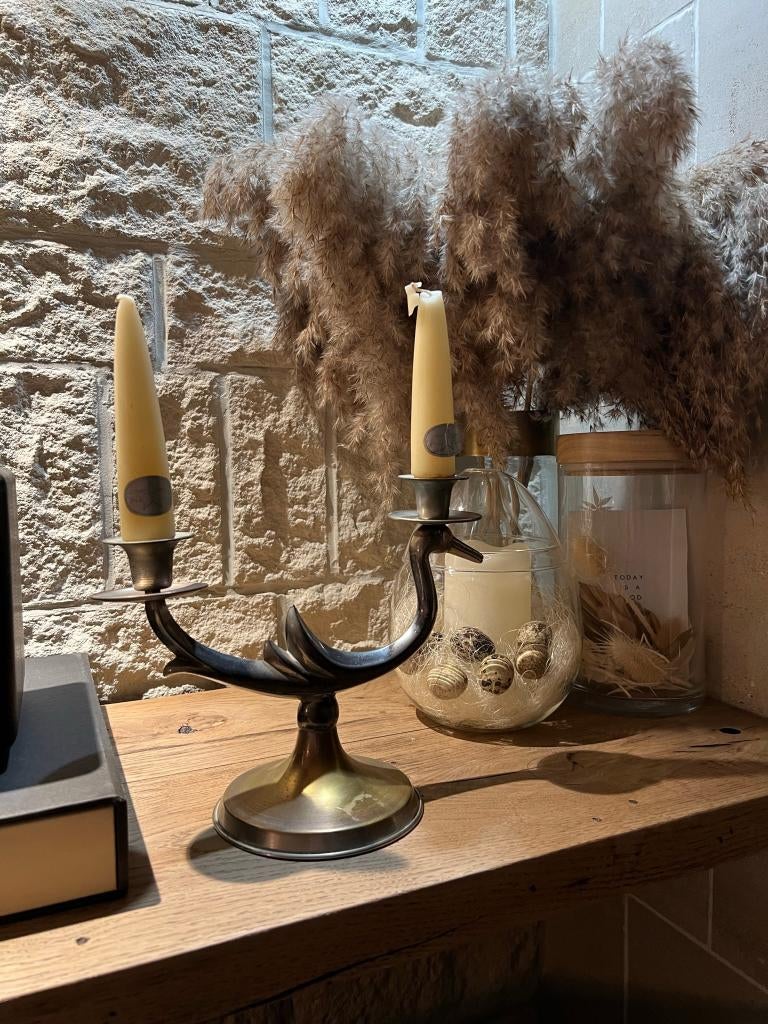 Prachtig Vintage Metawa kandelaar in de vorm van een eend -, Gebruikt, Geen idee, Ophalen of Verzenden, Geen idee