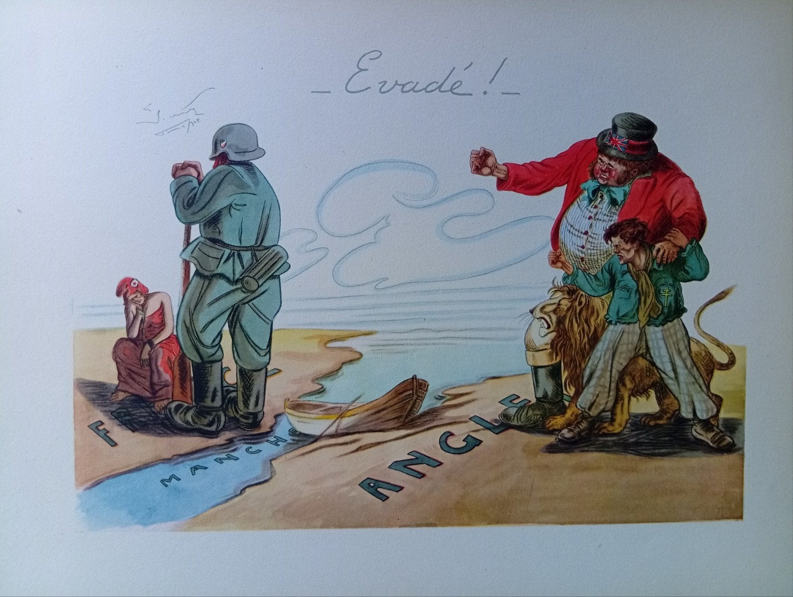 planche de propagande militaire. Dictateurs . Militaria., Enlèvement ou Envoi