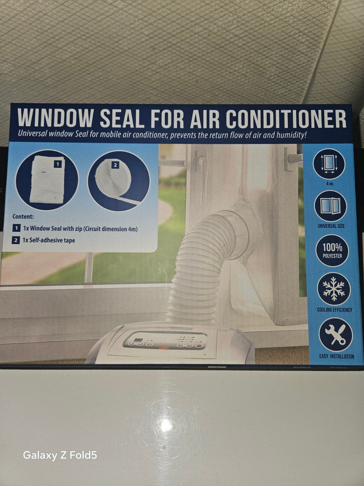 Afdichting venster mobiele airco, Ophalen, Mobiele airco