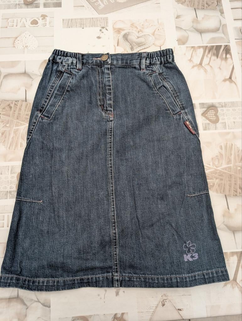 K3 jeansrok voor 10 jaar, Meisje, Ophalen of Verzenden, Zo goed als nieuw, Jurk of Rok
