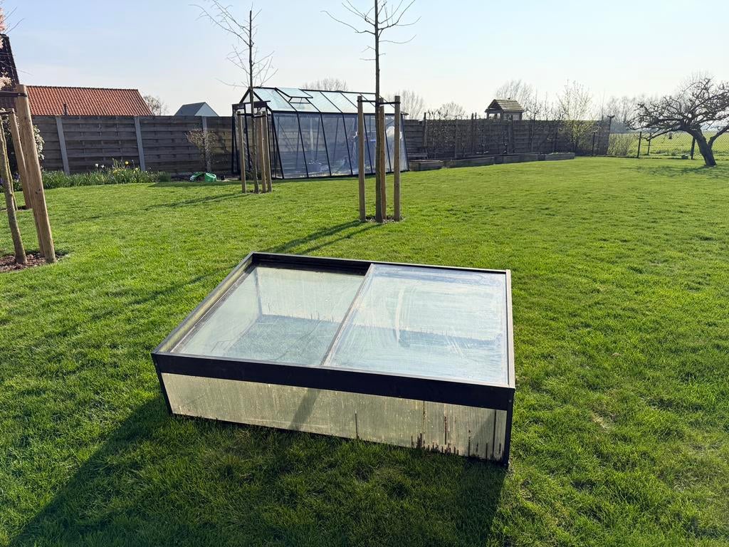 Kweekbak, kleine serre voor sla enzo …, Ophalen, Zo goed als nieuw, Aluminium