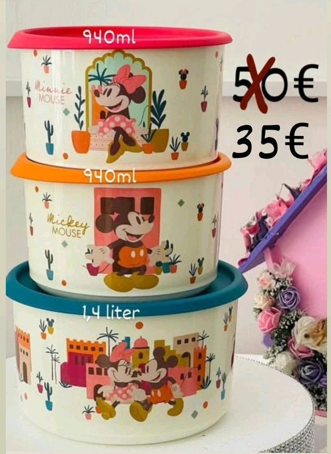 Tupperware set disney, Huis en Inrichting, Keuken | Tupperware, Ophalen of Verzenden, Nieuw