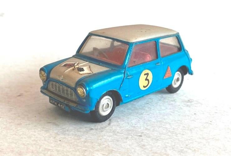 Mini Cooper white roof & bonnet Corgi Toys 227., Ophalen of Verzenden, Gebruikt, Auto, Corgi