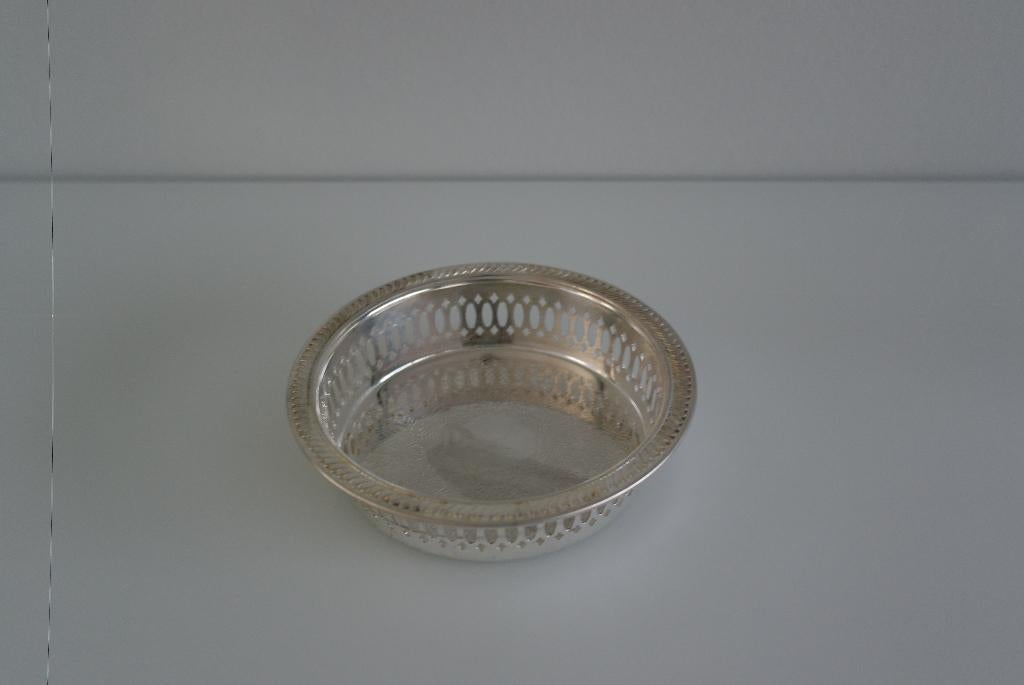 dessous de bouteille en métal argenté 14 cm, Enlèvement ou Envoi, Argent