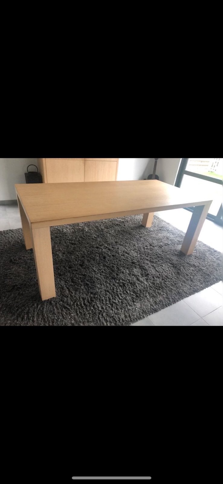 Eiken tafel 200 x 100, Ophalen, Gebruikt