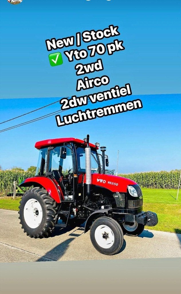 Nieuwe trekker voor de hobby YTO 68 PK Nieuw, Ophalen