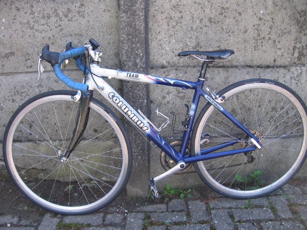 26 inch kinder koersfiets columbus 16 versnellingen kader 43, Fietsen en Brommers, Gebruikt, 26 inch, Velgrem, Aluminium