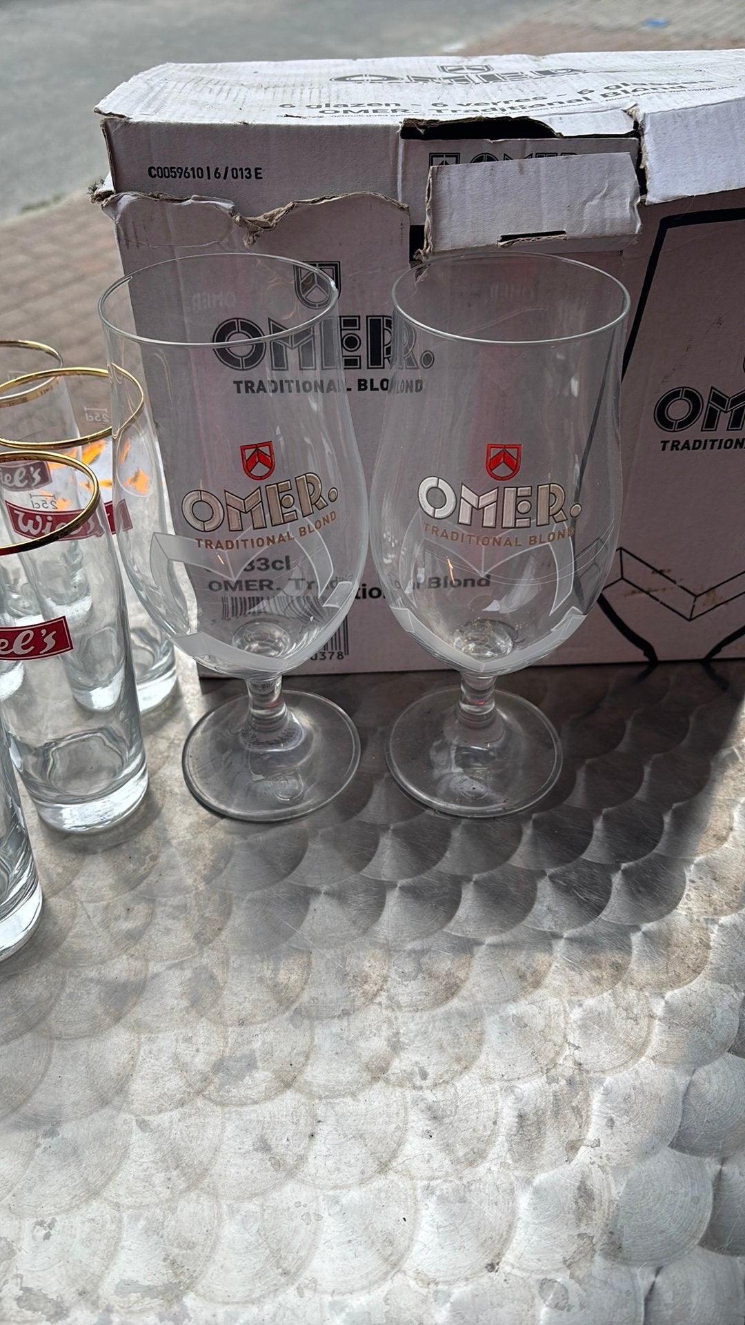 Omer bierglazen, Ophalen, Nieuw, Glas of Glazen, Overige merken