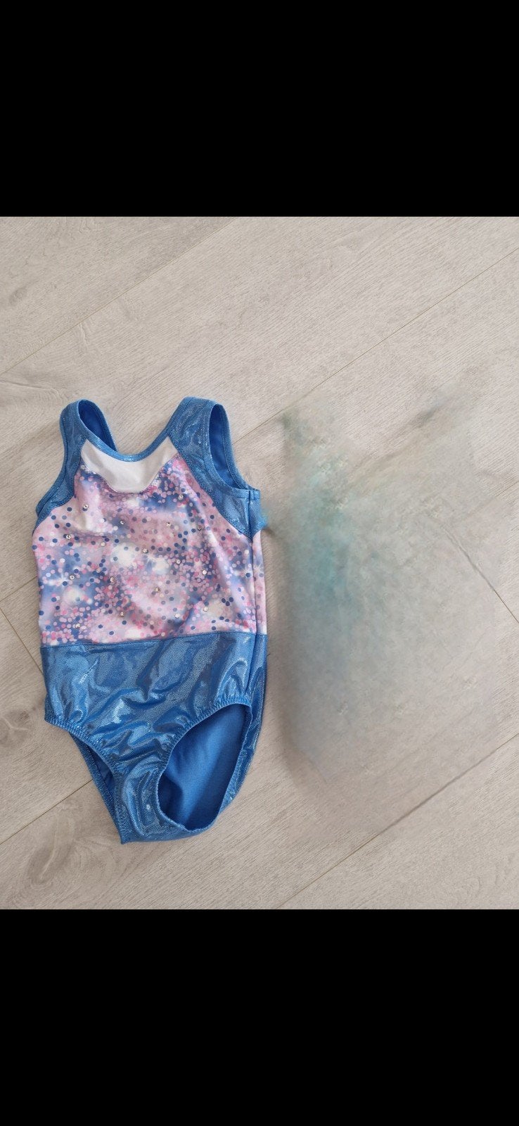 Tunique gym 6 ans, Enlèvement ou Envoi, Comme neuf, Maillot de gymnastique, Bleu