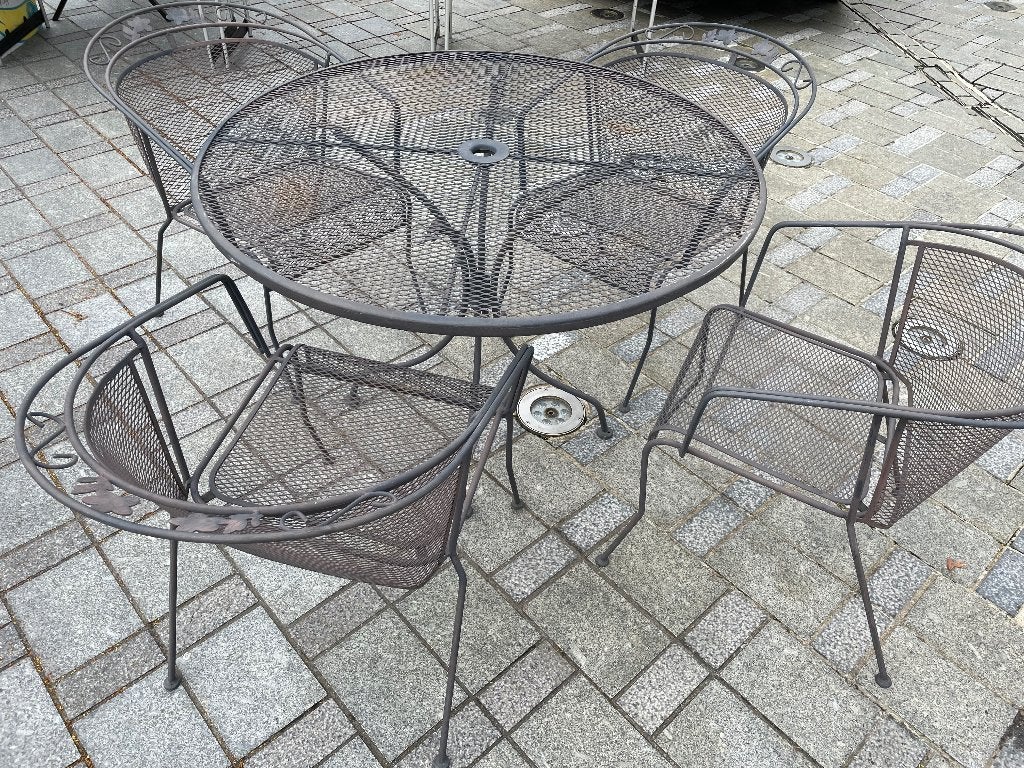 Tuinset tafel en 4 stoelen, Enlèvement, Salons de jardin