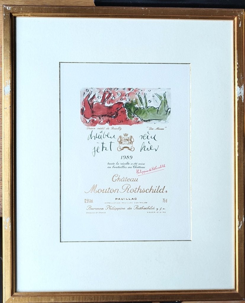 Château Mouton Rothschild Georg Baselitz 1989 !! FRAAI, Enlèvement ou Envoi