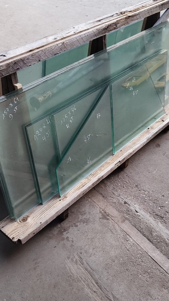 Gereinigd serreglas - kasglas op maat gesneden, Ophalen, Glas, Zo goed als nieuw