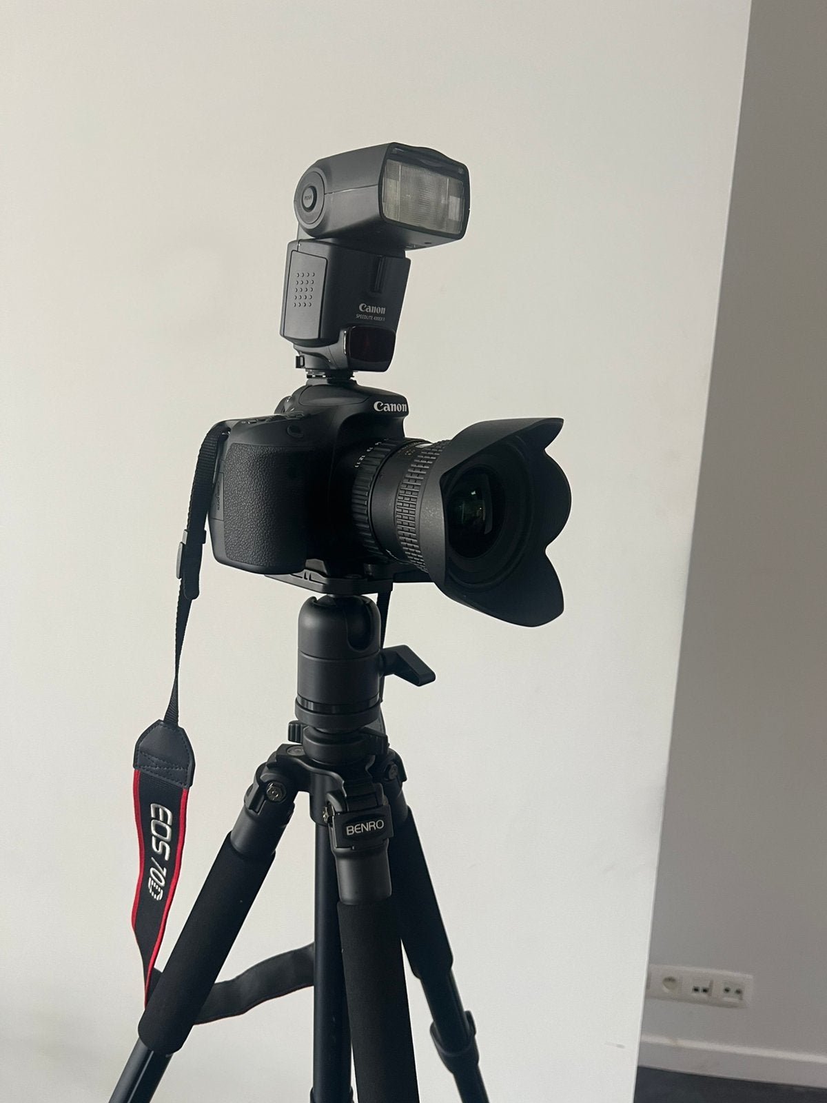 Canon EOS 70D + (Canon flits + Tokina lens + Benro Statief), Audio, Tv en Foto, Foto | Lenzen en Objectieven, Ophalen, Canon