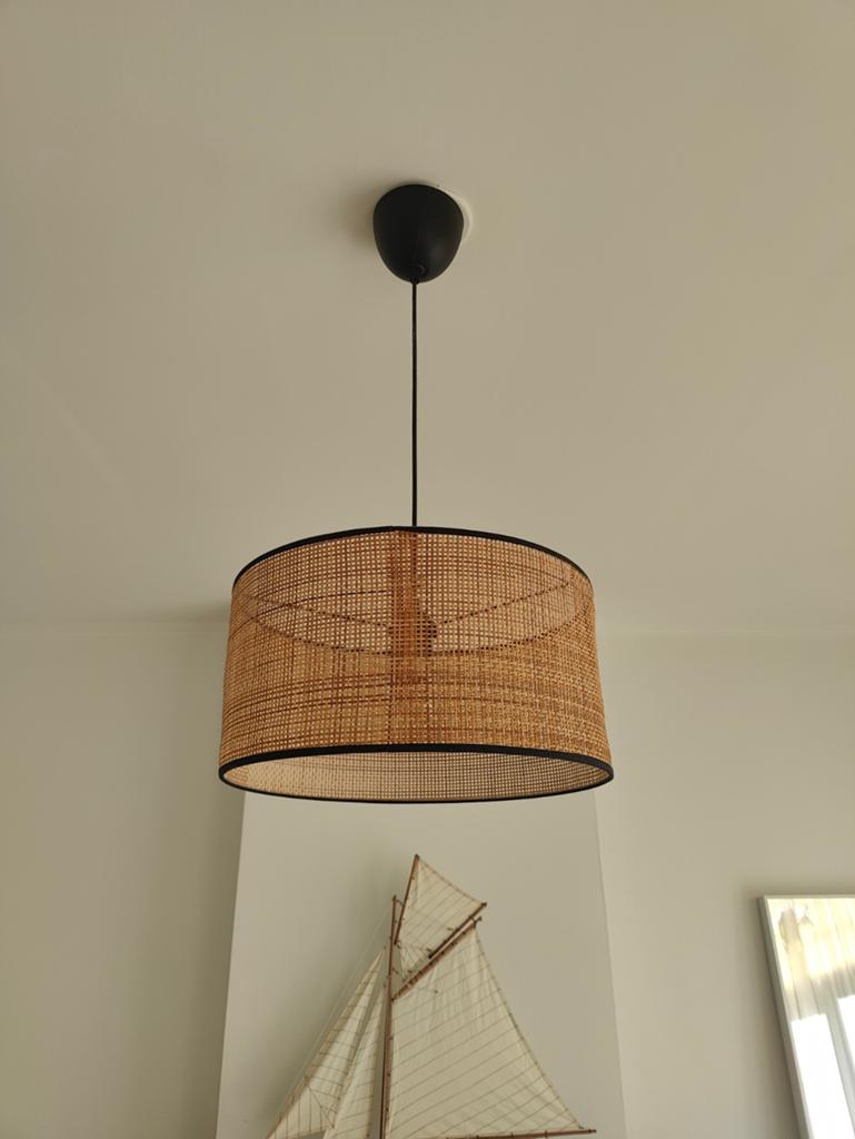 Rotan hanglamp (2 stuks beschikbaar), Ophalen