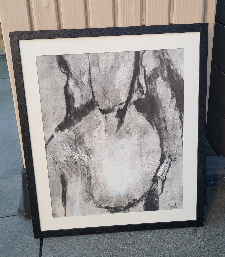 Abstract schilderij Ed Charels, Antiek en Kunst, Ophalen