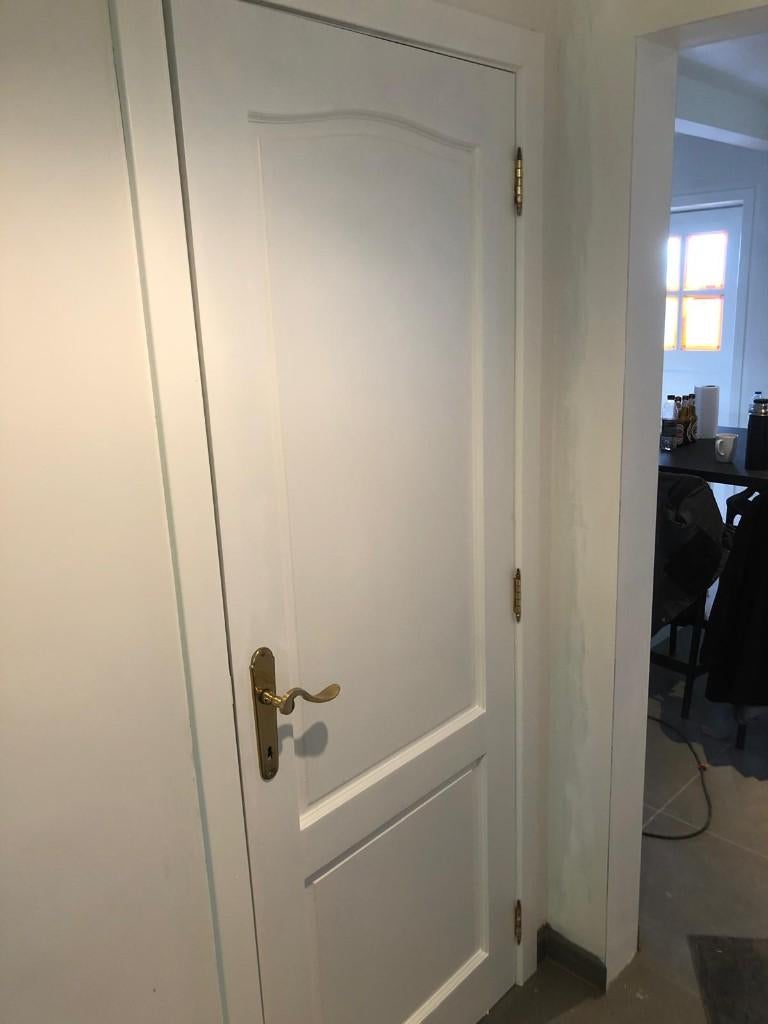Gratis wit gelakte vol eiken binnendeuren, Doe-het-zelf en Bouw, Ophalen, Gebruikt, Hout, Binnendeur
