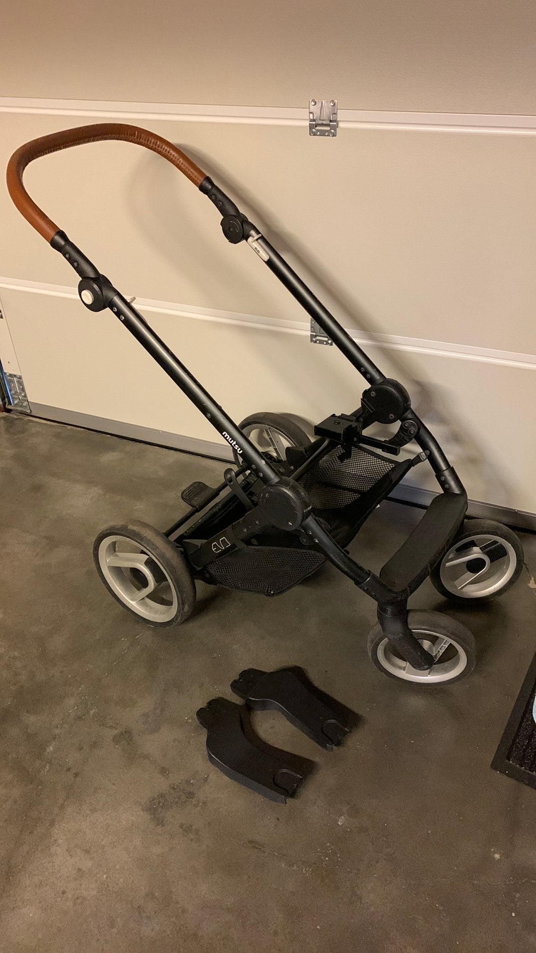Mutsy evo kinderwagenframe met adapters voor comfort, Gebruikt, Verstelbare duwstang, Mutsy, Ophalen