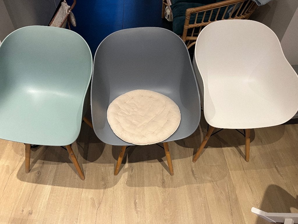 6 Scandinavische stoelen te koop, Bois, Autres couleurs, Scandinavisch, Enlèvement