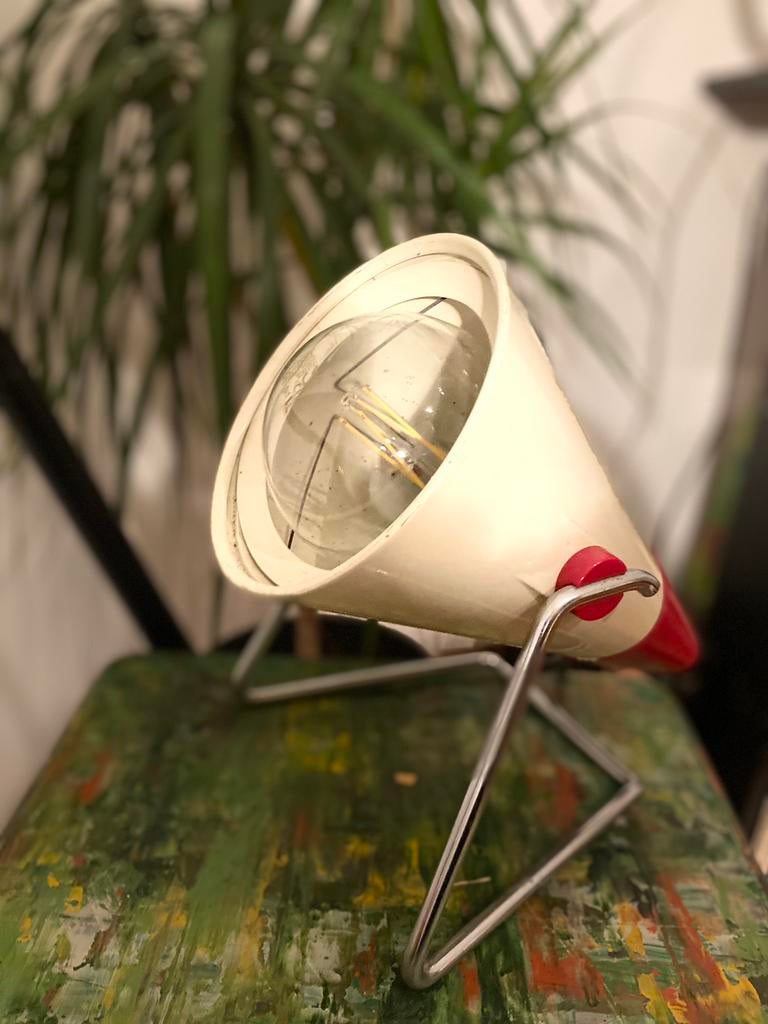 Philips warmtelamp (energiezuinig omgebouwd), Bijoux, Sacs & Beauté, Bagues, Fer ou Acier, Comme neuf, Enlèvement, 17 à 18