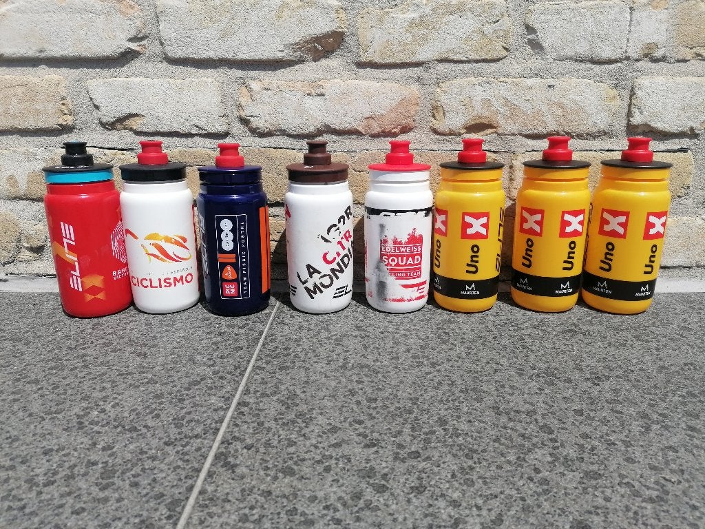 DRINKBUSSEN VAN WIELRENNERS, Ophalen of Verzenden, Zo goed als nieuw