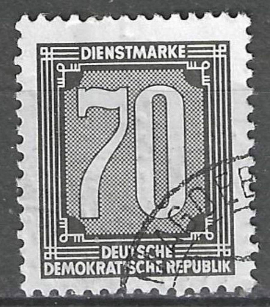 Duitsland DDR 1956 - Yvert 38SE - Service - Cijfers (ST), Verzenden, DDR, Gestempeld