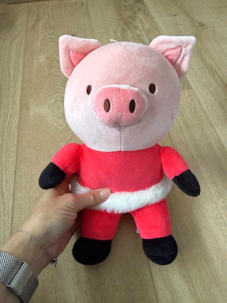 Peluche cochon Miniso, Neuf, Enlèvement ou Envoi, Rose, Moyen (20 à 80 cm)