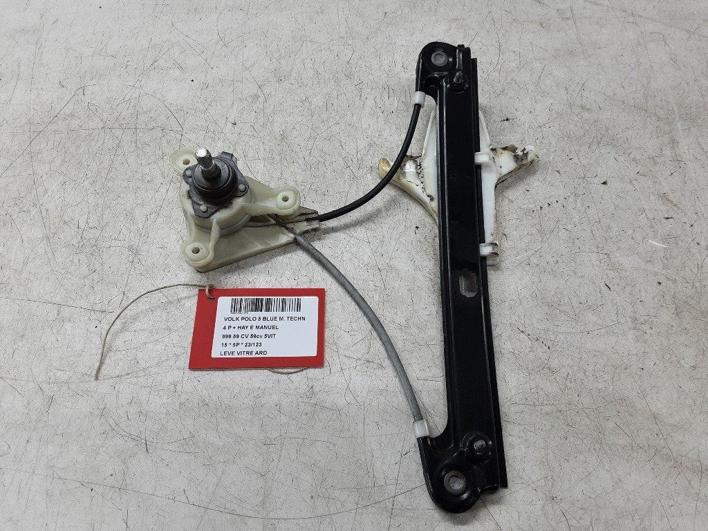 MECANISME VITRE ARRIÈRE DROIT Volkswagen Polo V (6R), Volkswagen, Mevr. I. Hauben, Utilisé, Rue de l'Espoir 34 34
4030  GRIVEGNÉE, BE