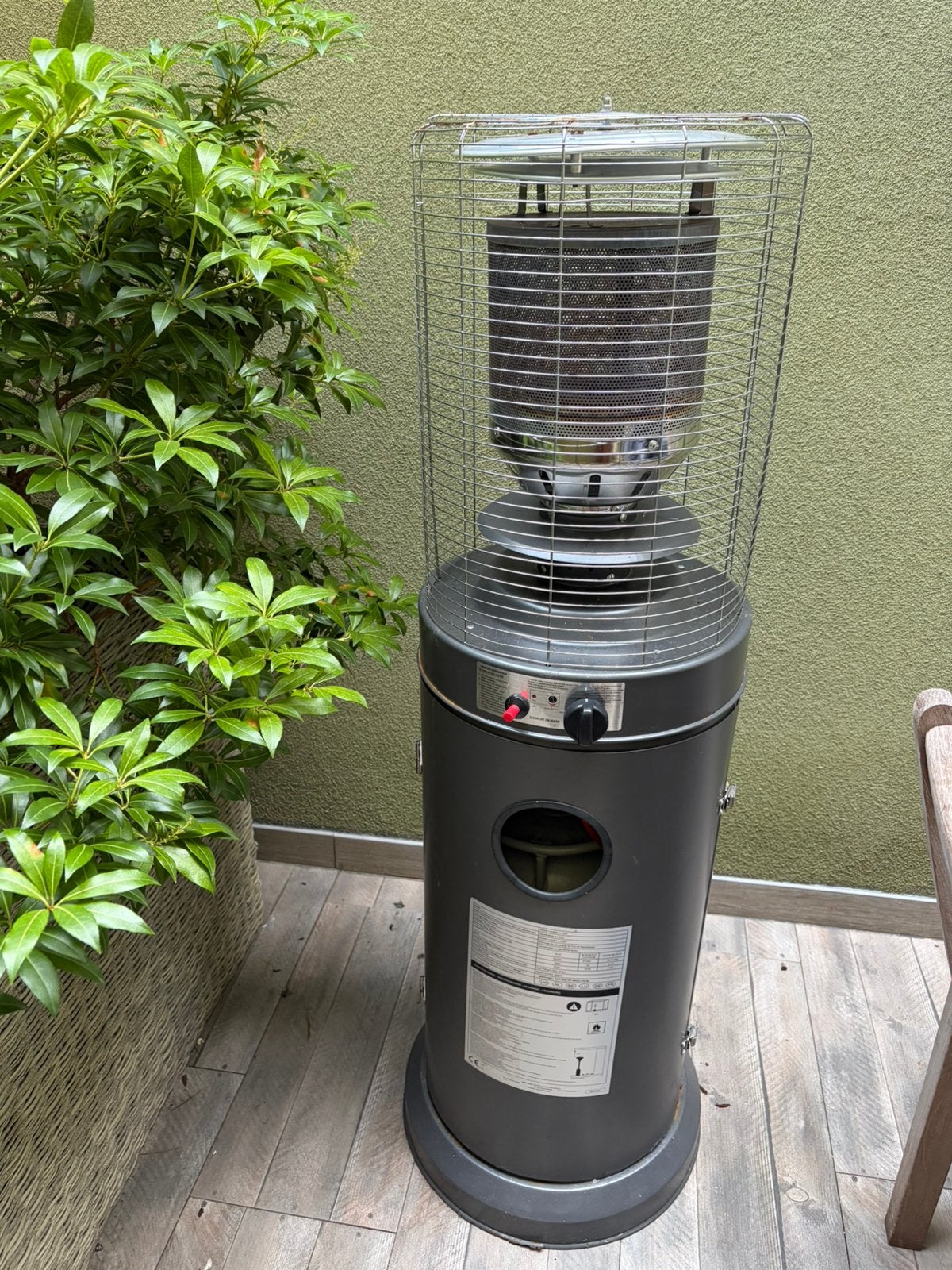 Radiateur de terrasse avec couvercle, Enlèvement, Comme neuf, Gaz, Sol