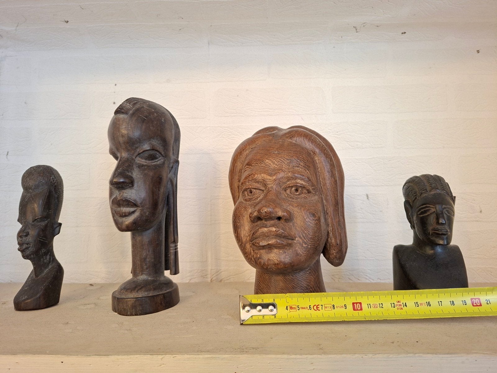Set van 4 Afrikaanse bustes, Ophalen of Verzenden