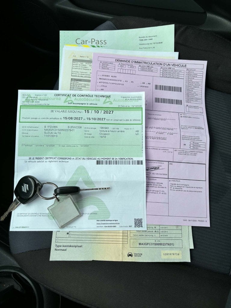 SUZUKI ALTO 1.0 ESSENCE 2013 FEUILLE ROSE, Auto's, Euro 5, Radio, Blauw, 5 deurs