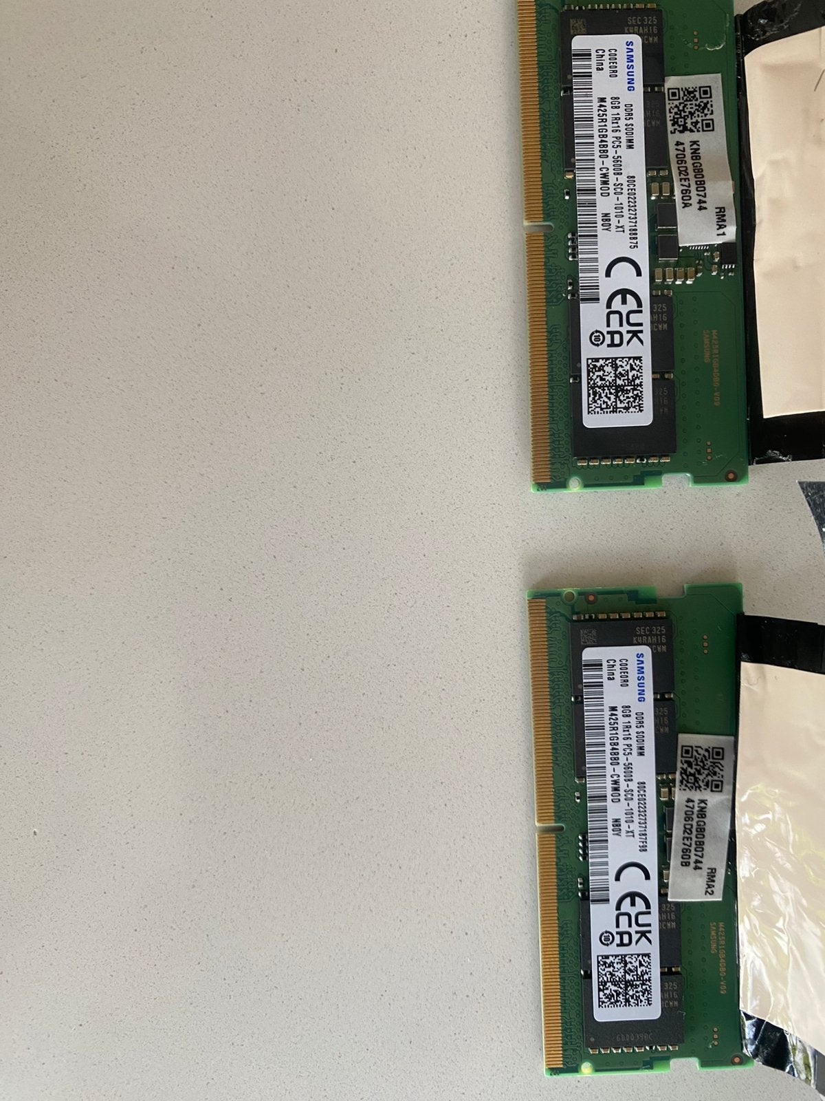 2x 8gb ddr5 ram 5600mhz SODIMM samsung, Ophalen, Zo goed als nieuw, DDR5, Laptop