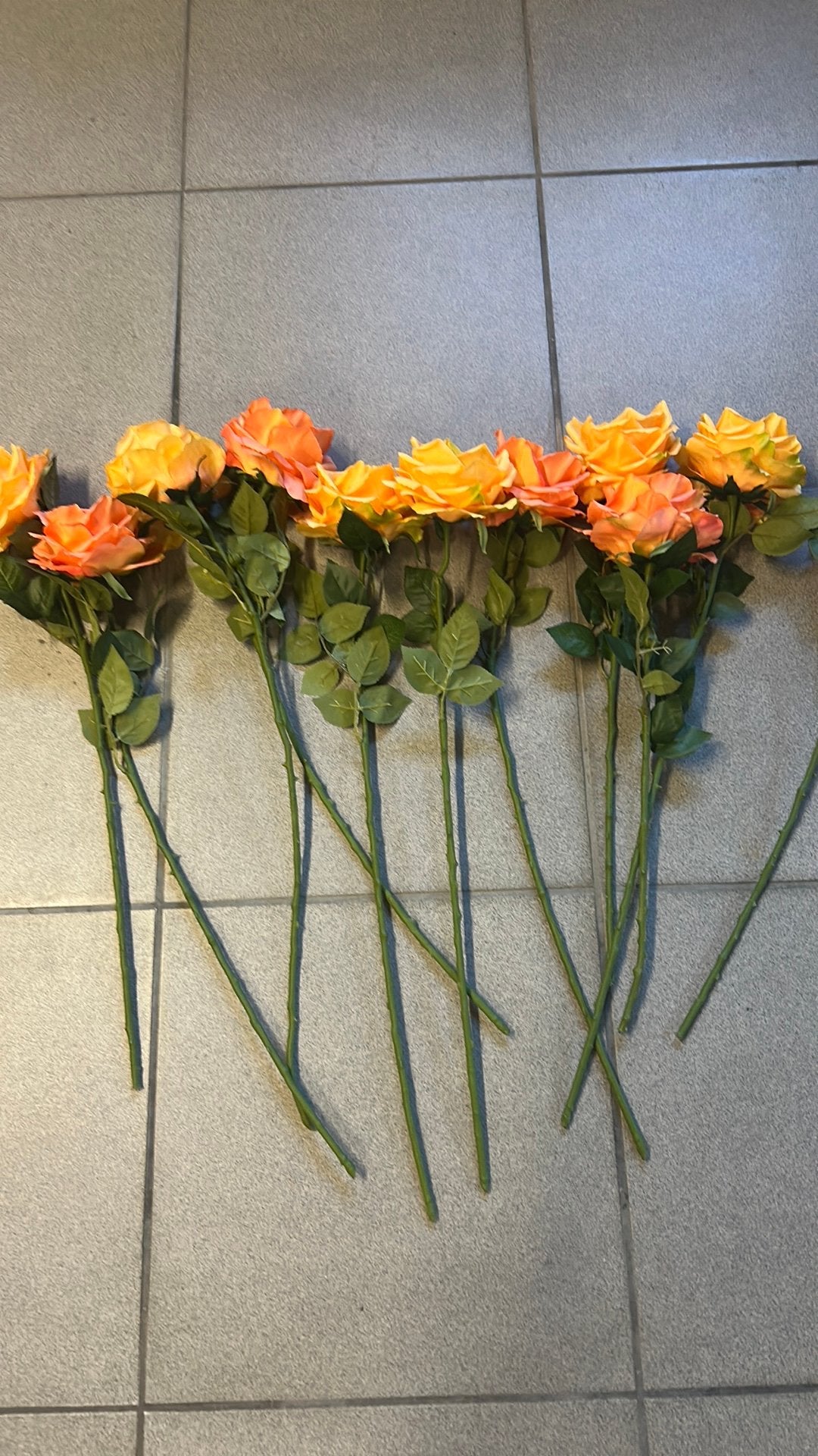 Fleurs artificielles, Enlèvement, Comme neuf, Fleur artificielle, Orange