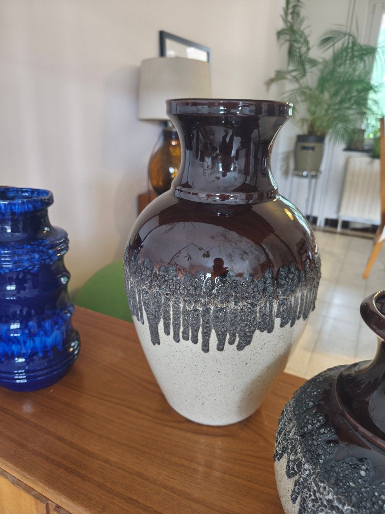 Grote vintage Fat Lava West Germany vaas, Antiek en Kunst, Ophalen