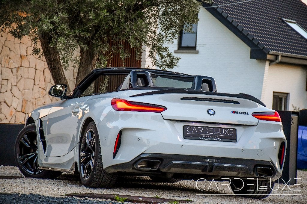 BMW Z4 M40i 2023  UNIEKE COMBINATIE | SPOILERKIT ! HARMAN, Auto's, Automaat, Achterwielaandrijving, Cabriolet, Wit