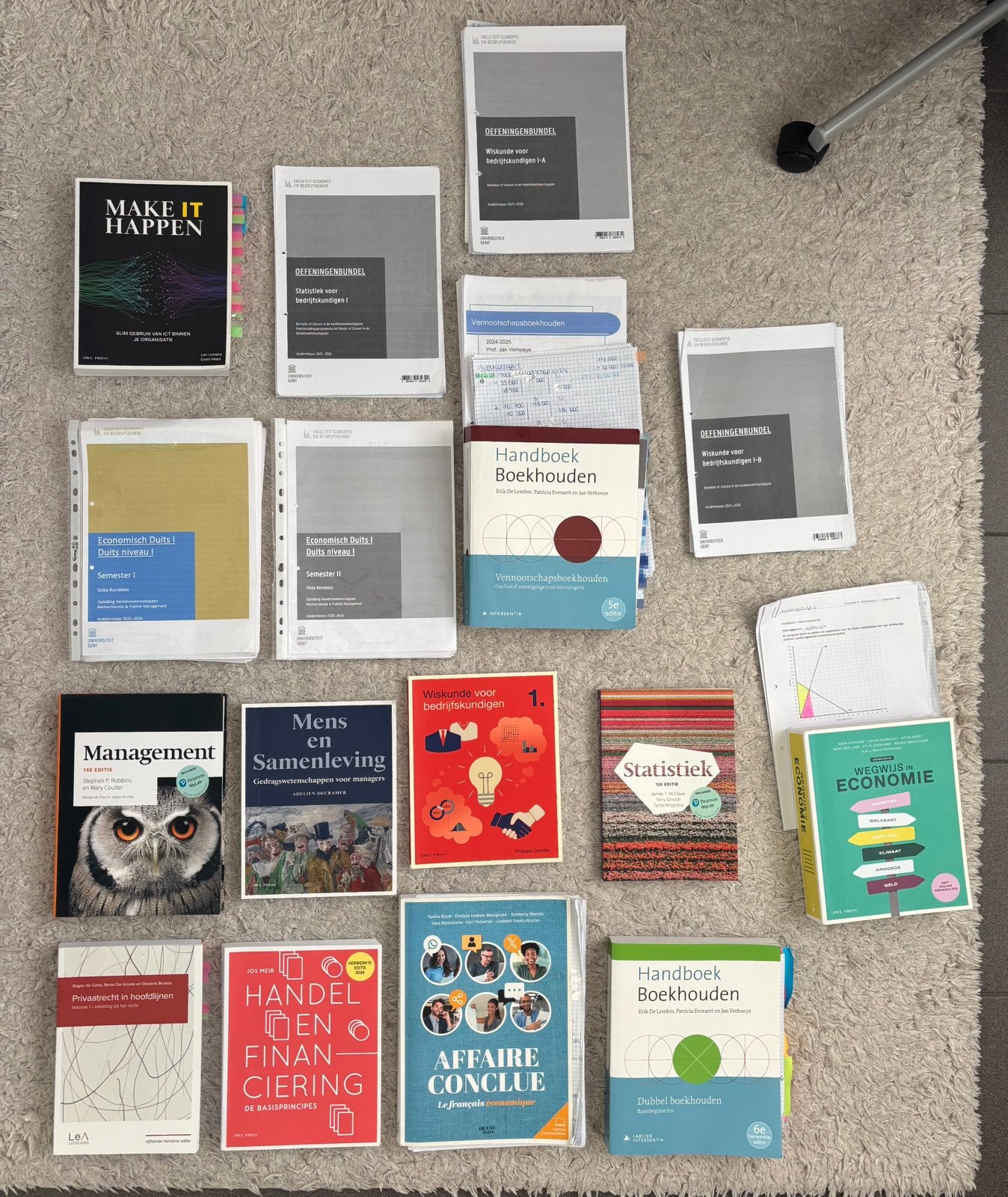 Alle boeken eerste bachelor handelswetenschappen Ugent, Boeken, Studieboeken en Cursussen, Ophalen, Zo goed als nieuw