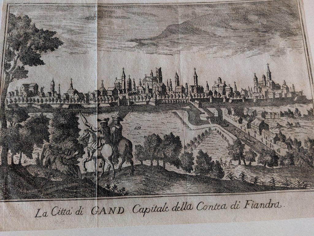18de eeuwse tekening van Gent, Ophalen of Verzenden