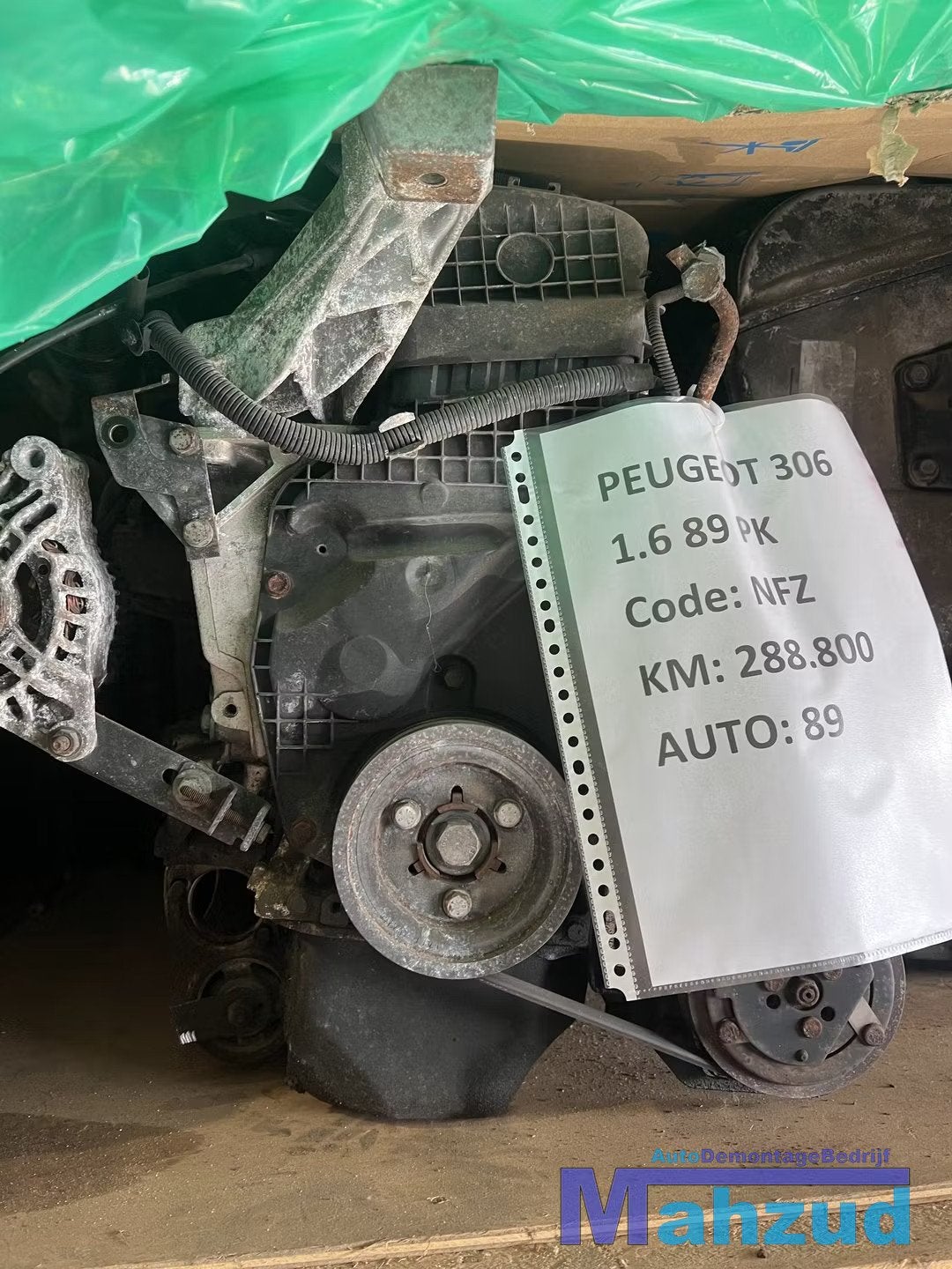 PEUGEOT 306 BREAK 1.6 MOTORBLOK NFZ MOTOR, Auto-onderdelen, Taurusavenue 1
2132 LS  Hoofddorp, NL, Gebruikt, Contact.group@renault.com