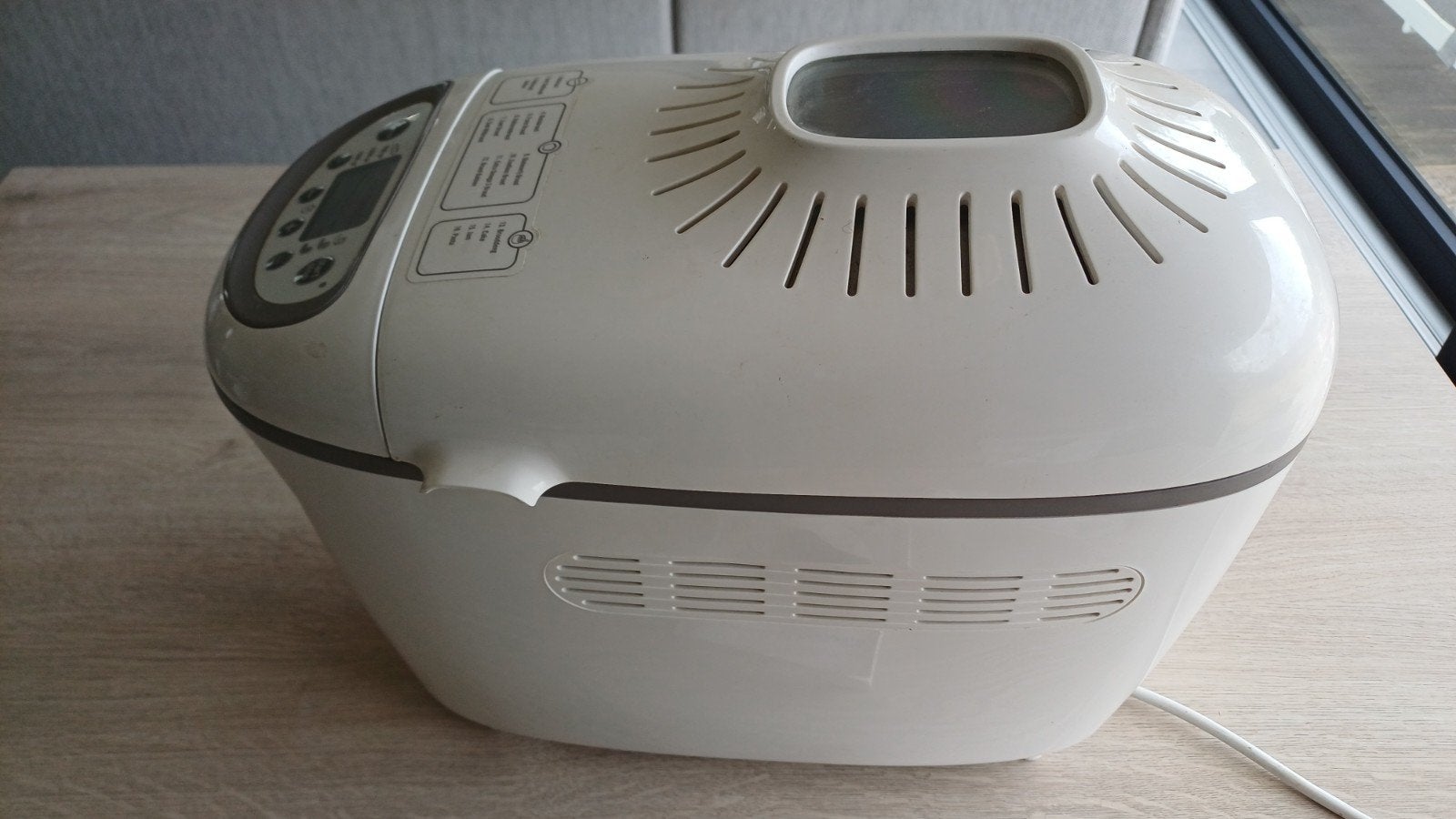Moulinex broodmachine, Electroménager, Machines à pain, 1200 à 1600 grammes de pâte, Enlèvement, Comme neuf, Fenêtre transparente