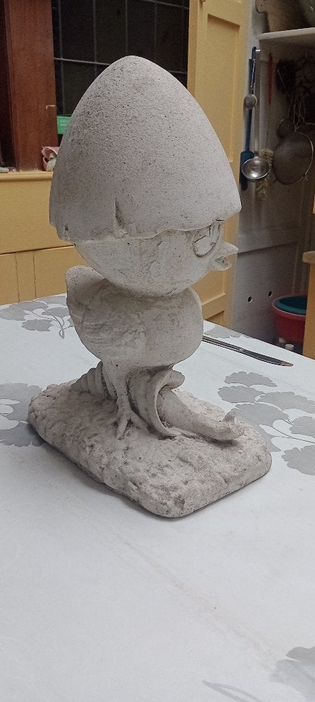 Statue Caliméro en pierre reconstituée - Déco Jardin 36cm, Enlèvement ou Envoi, Pierre, Autres types