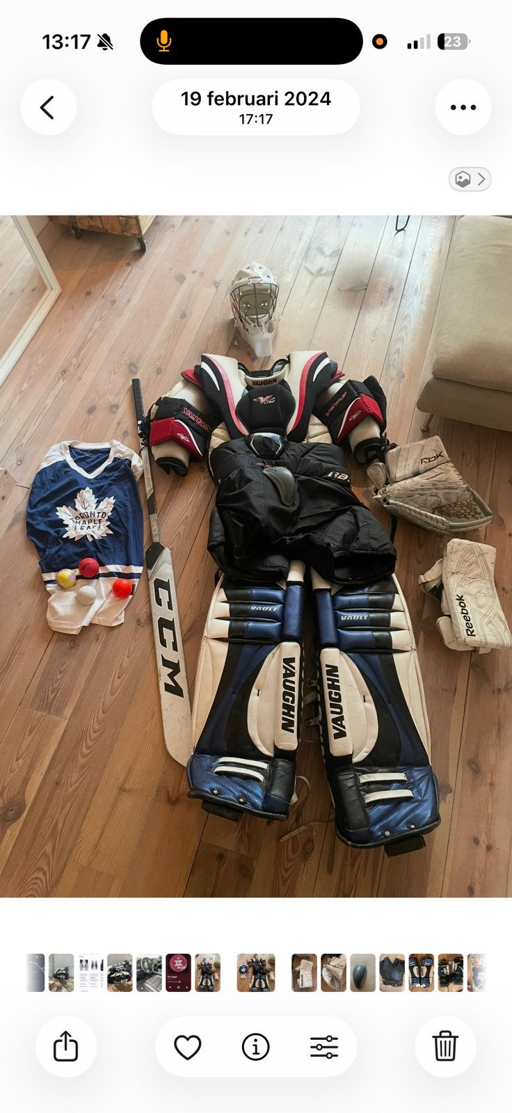 Keeper hockey pak van Canada, Sport en Fitness, Ophalen
