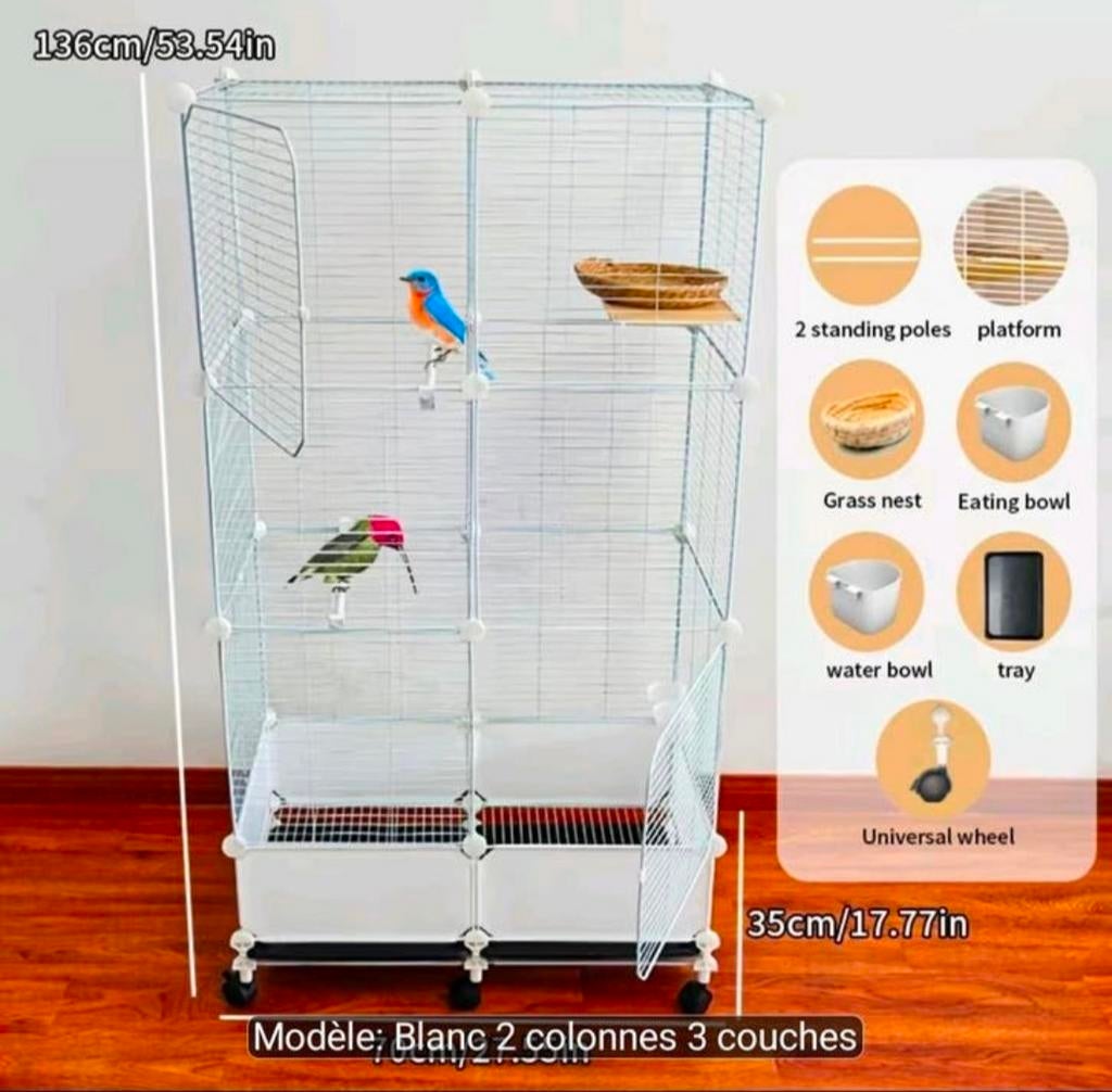 NIEUWE vogelkooi, Dieren en Toebehoren, Ophalen of Verzenden, Nieuw, Metaal, Vogelkooi