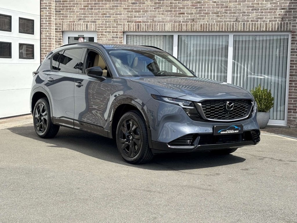 Mazda CX-5 2.5 M-HYBRID HOMURA / Open Dak / 1300km, Autos, Mazda, Cuir, Argent ou Gris, Entreprise, Garantie prolongée