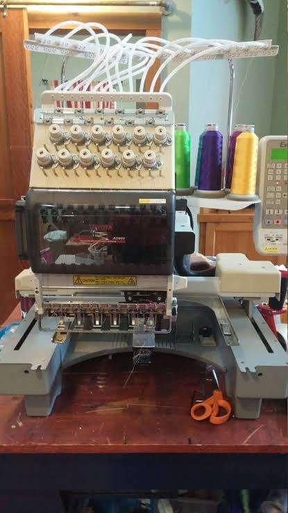 Borduurmachine, Hobby en Vrije tijd, Borduren en Borduurmachines, Ophalen, Gebruikt, Machineborduren, Borduurmachine