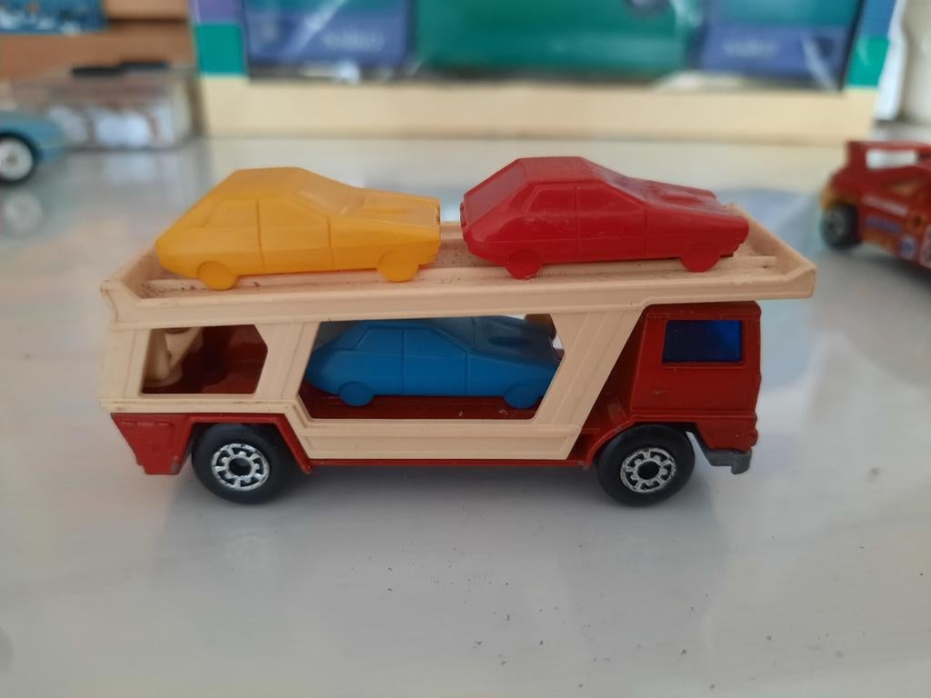 Matchbox Superfast car transporter, Ophalen of Verzenden, Gebruikt, Bus of Vrachtwagen