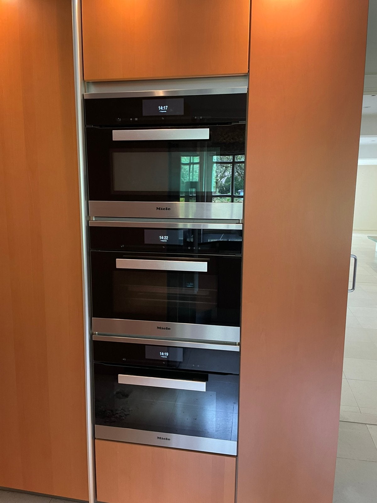 Miele PureLine Keukset (3-delig) – Stoomoven, Oven & Combi, Ophalen, Gebruikt, Zwart