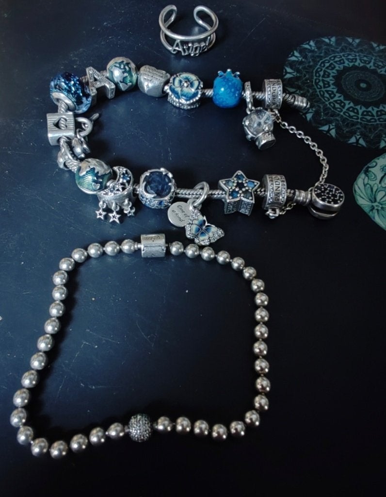 Pandora, Bijoux, Sacs & Beauté, Bracelets à breloques, Pandora, Comme neuf, Enlèvement, Avec strass