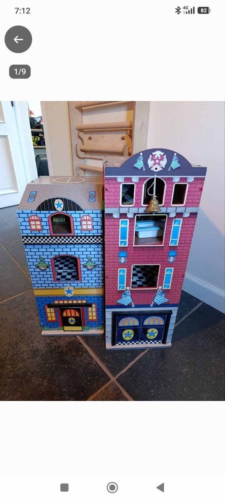 KidKraft Everyday Heroes - 26-delige houten opvouwbare speel, Kinderen en Baby's, Ophalen