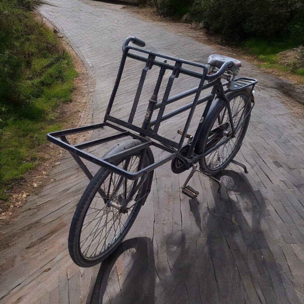 0ldtimer transportfiets, bakkersfiets, reclamefiets van Empo, Ophalen, Terugtraprem, Empo, Jaren '50