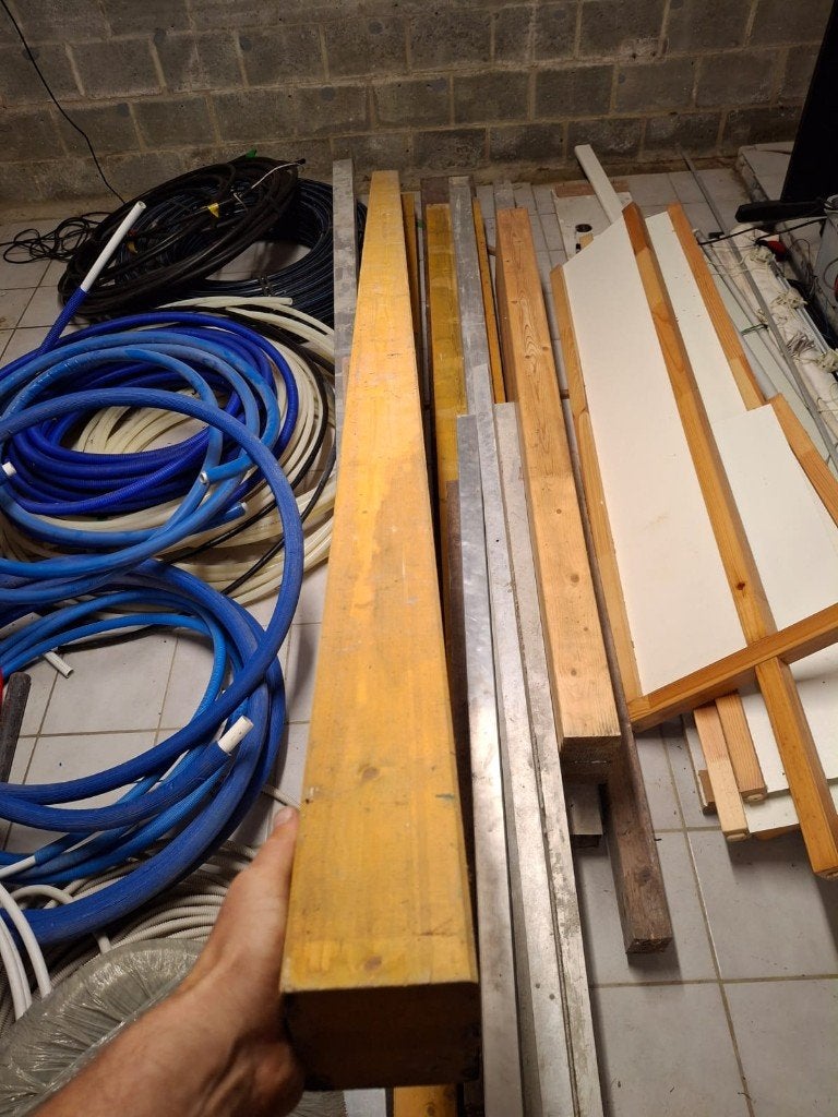 Metsersprofielen hout (90*90*3000mm), Ophalen, Gebruikt, Overige typen, Overige merken